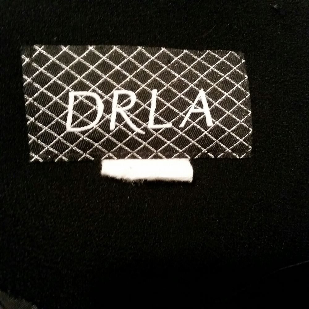 DRLA Jacket Black with Red Trim Piping Size Medium - Picture 2 of 9